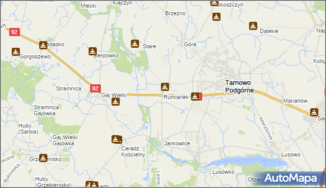 mapa Rumianek, Rumianek na mapie Targeo