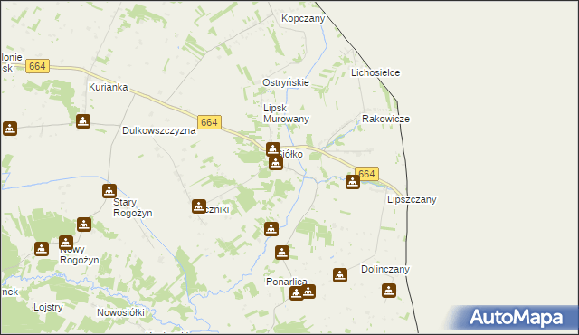 mapa Rygałówka, Rygałówka na mapie Targeo