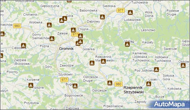 mapa Rzepiennik Marciszewski, Rzepiennik Marciszewski na mapie Targeo