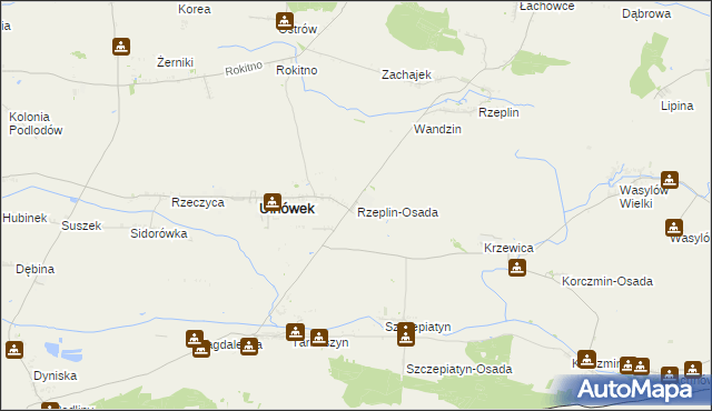 mapa Rzeplin-Osada, Rzeplin-Osada na mapie Targeo