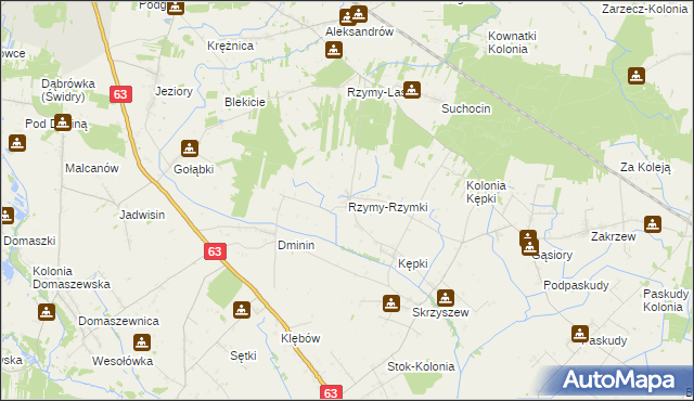 mapa Rzymy-Rzymki, Rzymy-Rzymki na mapie Targeo