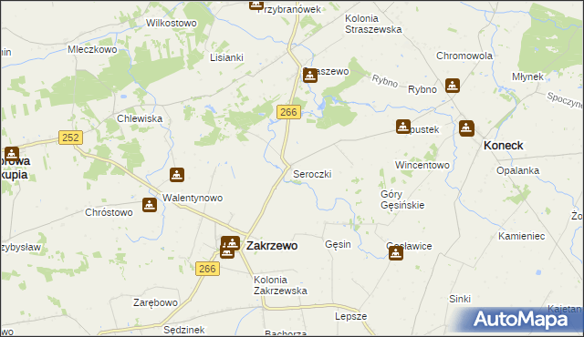 mapa Seroczki, Seroczki na mapie Targeo