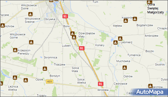 mapa Sierpów, Sierpów na mapie Targeo