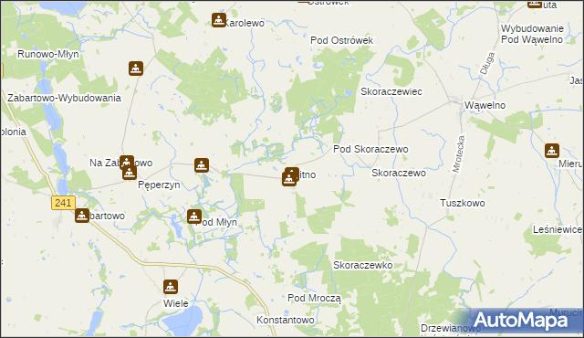 mapa Sitno gmina Sośno, Sitno gmina Sośno na mapie Targeo