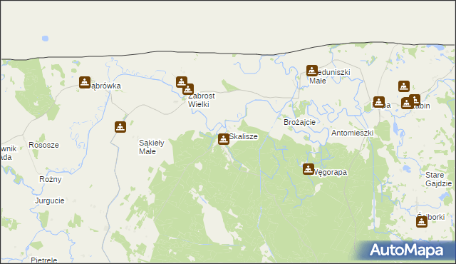 mapa Skalisze, Skalisze na mapie Targeo