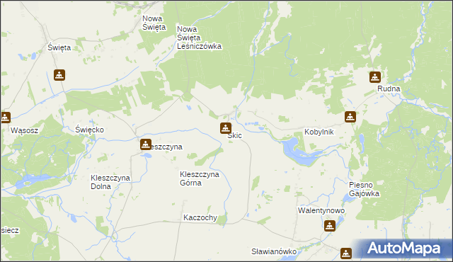 mapa Skic, Skic na mapie Targeo