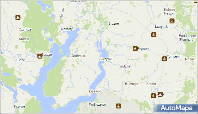 mapa Skrzypki, Skrzypki na mapie Targeo