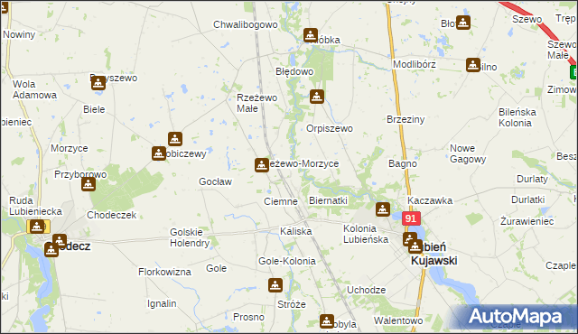 mapa Sławęckie Góry, Sławęckie Góry na mapie Targeo