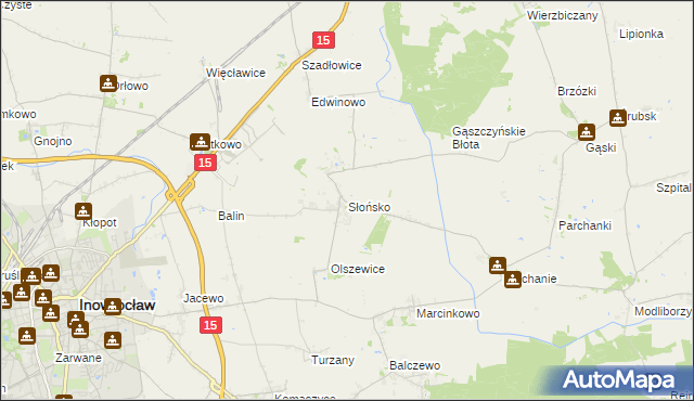 mapa Słońsko, Słońsko na mapie Targeo