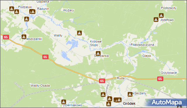 mapa Słuczanka, Słuczanka na mapie Targeo