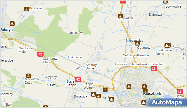mapa Smardy Górne, Smardy Górne na mapie Targeo
