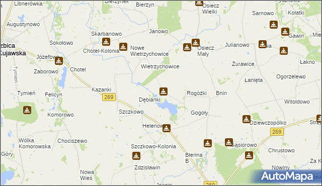 mapa Śmieły, Śmieły na mapie Targeo