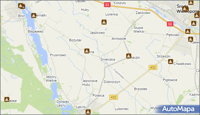 mapa Śnieciska, Śnieciska na mapie Targeo