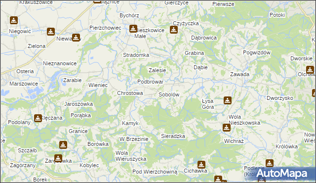 mapa Sobolów, Sobolów na mapie Targeo