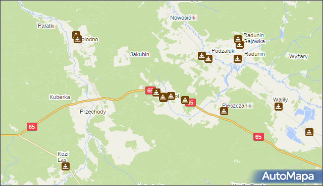 mapa Sofipol, Sofipol na mapie Targeo