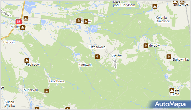 mapa Stanięcice, Stanięcice na mapie Targeo