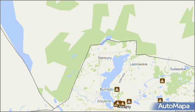 mapa Stankuny, Stankuny na mapie Targeo