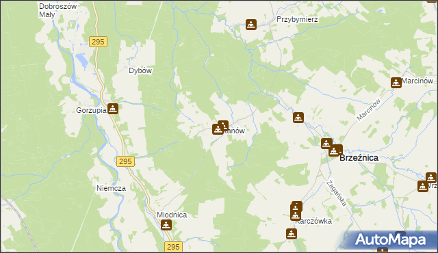 mapa Stanów, Stanów na mapie Targeo