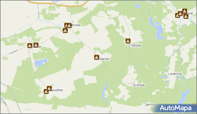 mapa Stańsk, Stańsk na mapie Targeo
