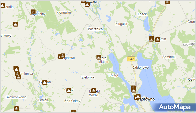 mapa Stare Miasto gmina Dąbrówno, Stare Miasto gmina Dąbrówno na mapie Targeo