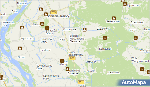 mapa Stary Zambrzyków, Stary Zambrzyków na mapie Targeo