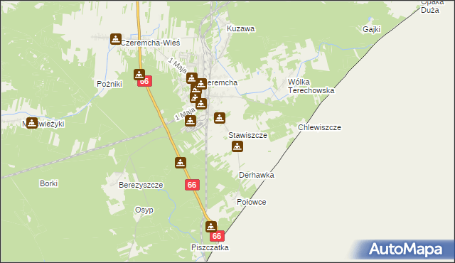 mapa Stawiszcze, Stawiszcze na mapie Targeo