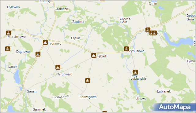 mapa Stębark, Stębark na mapie Targeo