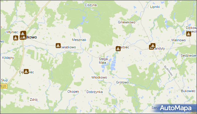 mapa Stega Mała, Stega Mała na mapie Targeo