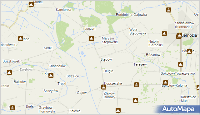 mapa Stępów, Stępów na mapie Targeo