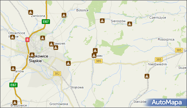 mapa Stolec gmina Ząbkowice Śląskie, Stolec gmina Ząbkowice Śląskie na mapie Targeo