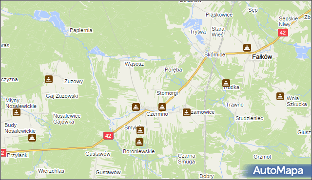 mapa Stomorgi, Stomorgi na mapie Targeo