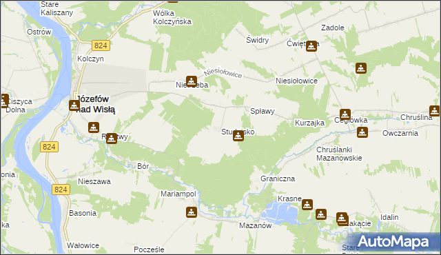 mapa Studnisko, Studnisko na mapie Targeo