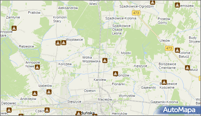 mapa Suchoczasy, Suchoczasy na mapie Targeo