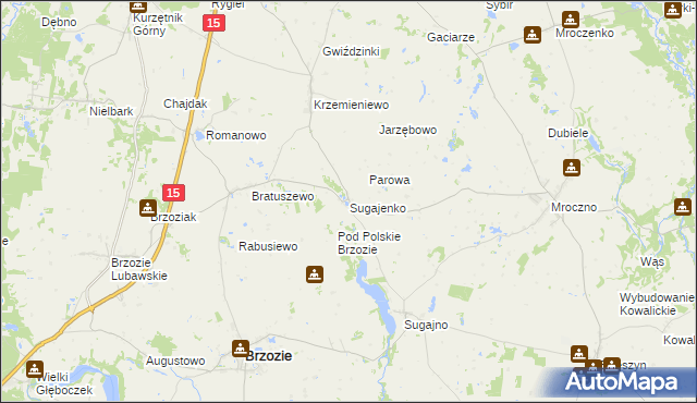 mapa Sugajenko, Sugajenko na mapie Targeo