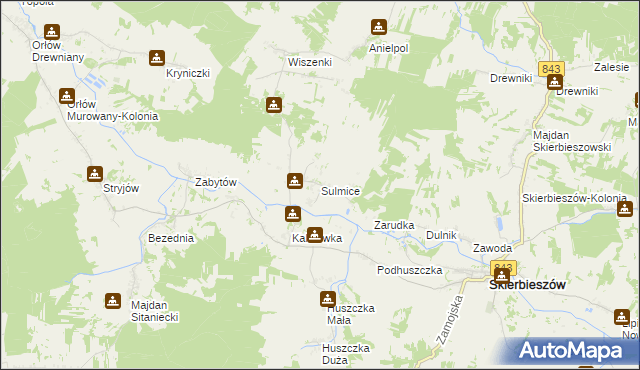 mapa Sulmice, Sulmice na mapie Targeo