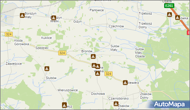 mapa Sułów Wielki, Sułów Wielki na mapie Targeo