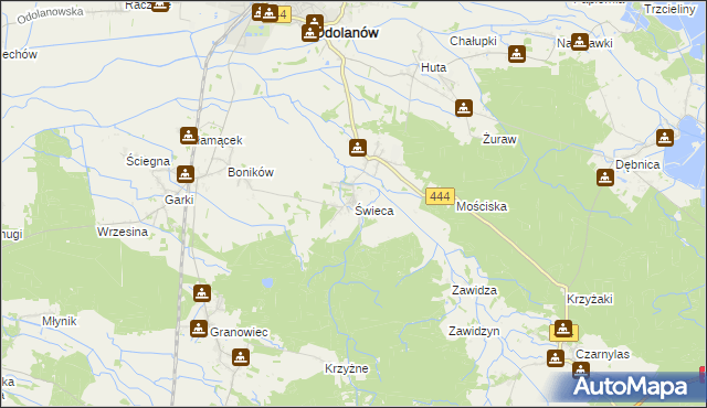mapa Świeca, Świeca na mapie Targeo