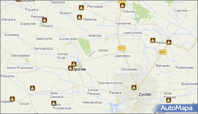 mapa Świechów, Świechów na mapie Targeo