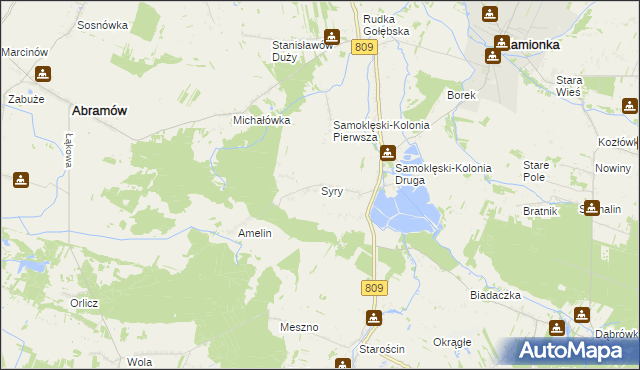 mapa Syry, Syry na mapie Targeo