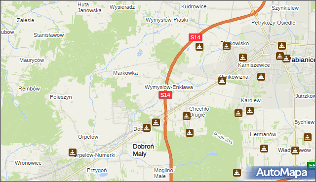 mapa Szczerki, Szczerki na mapie Targeo