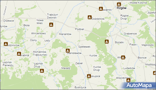 mapa Szetlewek, Szetlewek na mapie Targeo