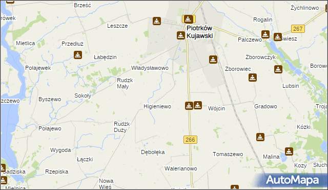 mapa Szewce gmina Piotrków Kujawski, Szewce gmina Piotrków Kujawski na mapie Targeo