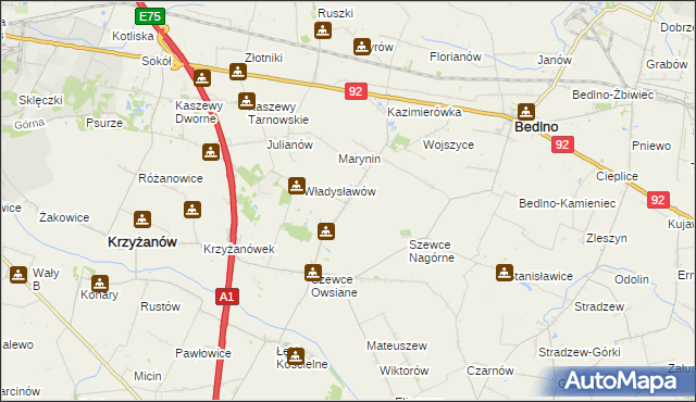 mapa Szewce-Walentyna, Szewce-Walentyna na mapie Targeo