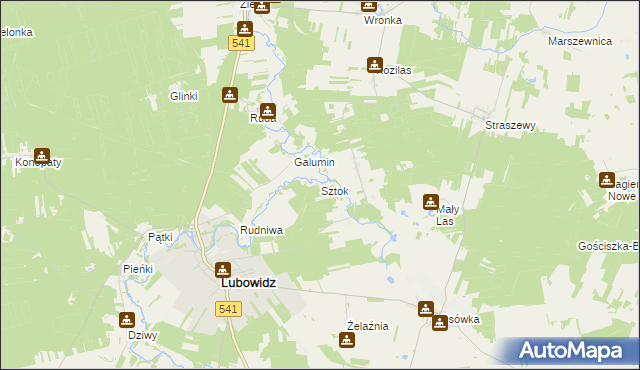 mapa Sztok, Sztok na mapie Targeo