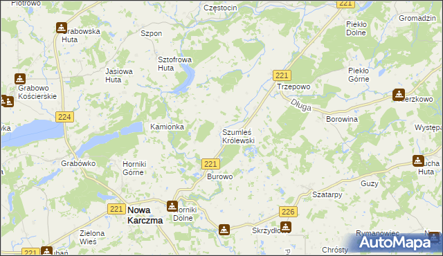 mapa Szumleś Królewski, Szumleś Królewski na mapie Targeo