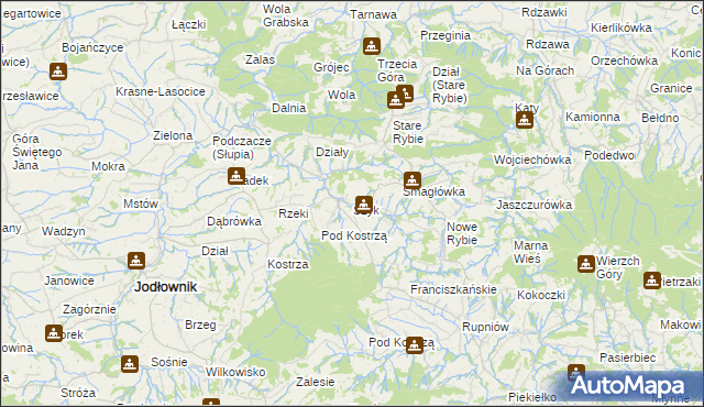 mapa Szyk, Szyk na mapie Targeo