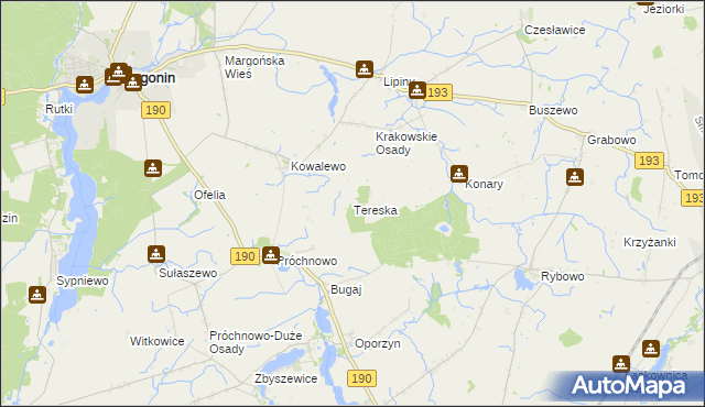 mapa Tereska, Tereska na mapie Targeo