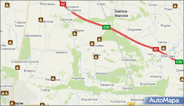 mapa Tolów, Tolów na mapie Targeo