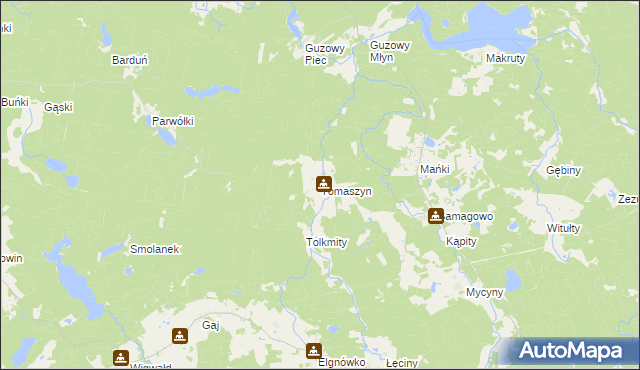 mapa Tomaszyn, Tomaszyn na mapie Targeo