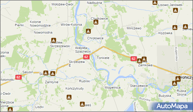 mapa Tonkiele, Tonkiele na mapie Targeo